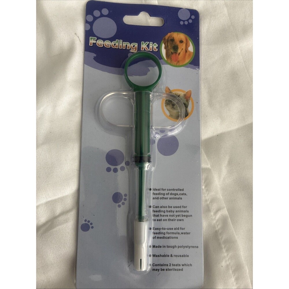 Pet Dog Cat Medicine - Syringe Piller Puppy Animals , Feeding Kit Single Syringe